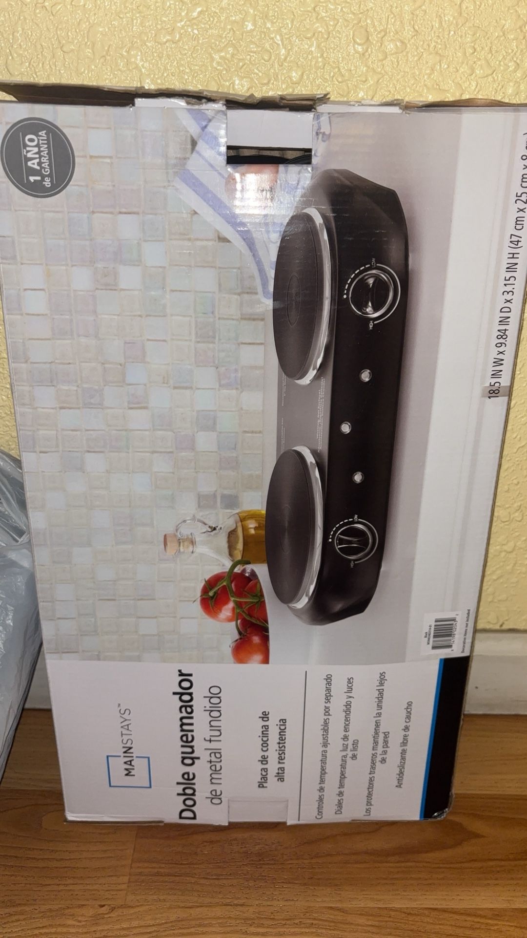 Mainstays die cast Double Burner