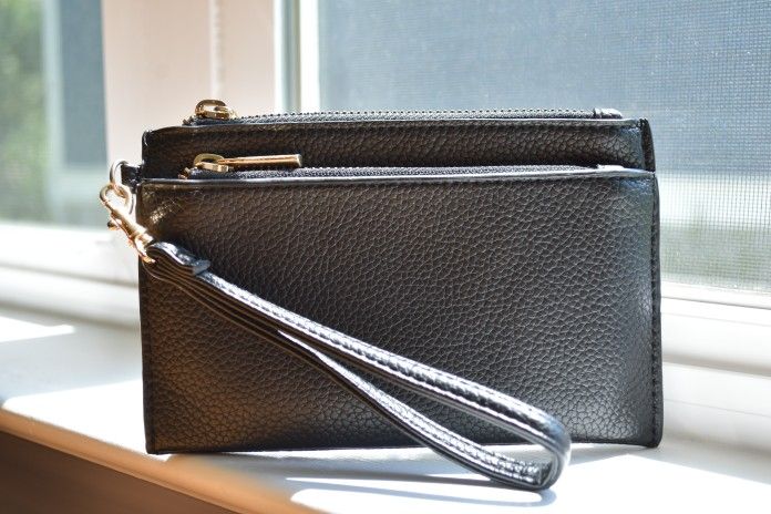 Small Black Wristlet