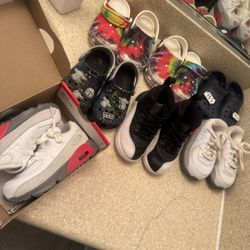 Yard Sell Got A lot Of Good Stuff From Shoes,backpacks Room Decor Board Games, Mattress And Bed,32 Inch Flat Screen, Candles And Candle Warmer,  