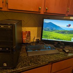 Full PC Setup (PC/Monitor/Gaming Keyboard)