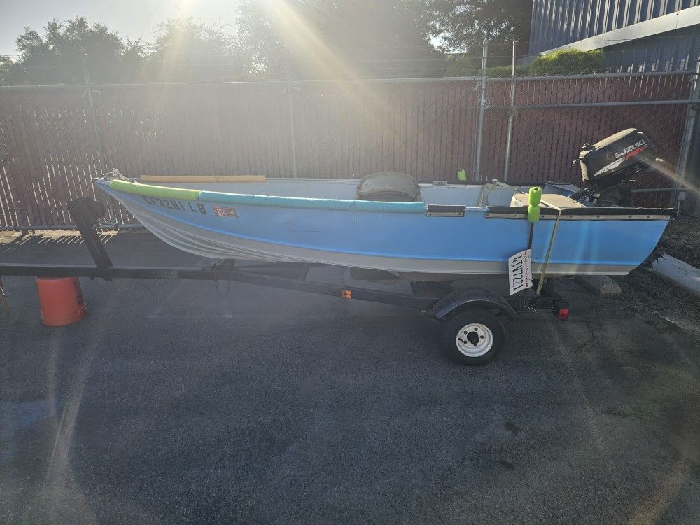 12 Ft Aluminum Boat And Trailer