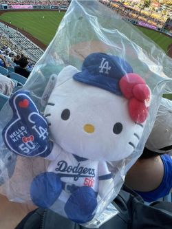 Hello kitty dodger plush, trade for ice cube bobble head