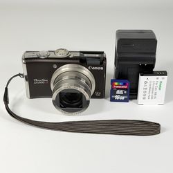 Canon PowerShot SX200 IS Brown 12.1MP Digital Camera with 16GB Memory & Charger