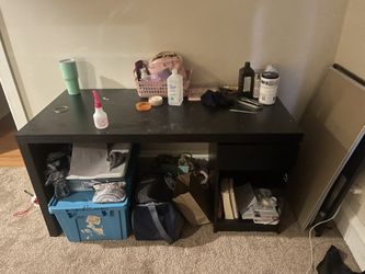 Black IKEA Desk