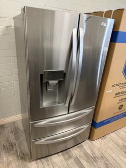 LG Stainless Steel French door refrigerator with warranty
