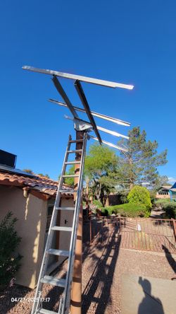 Solar post ground mount