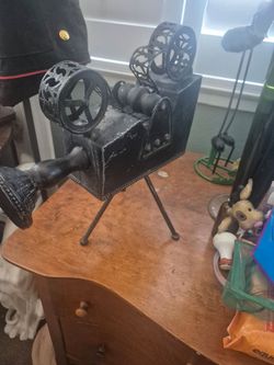 DECO 79 Metal Movie Camera Sculpture