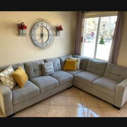 Light Grey Sectional Couch From COSTCO 
