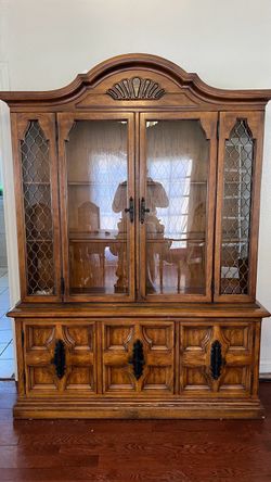 Solid Wood Buffet China Cabinet Furniture