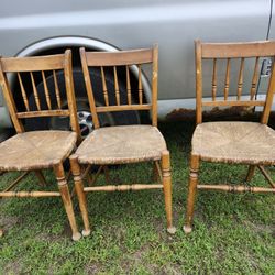 3 Vintage Chairs Selling All For 65