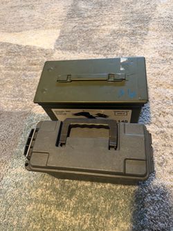 Military Style Ammo Cans Set of 2