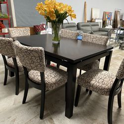 6 Chairs Dining / Kitchen Table