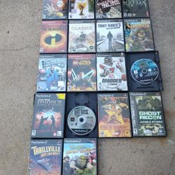 PS2 game collection no offers no trades all in good shape 75th Ave Indian School serious buyers only please