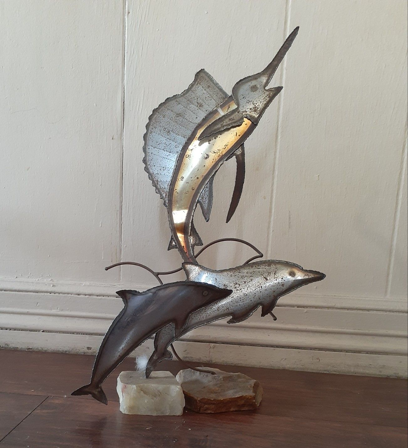 Marine life sculptures