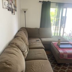 L Couch + Ottoman 
