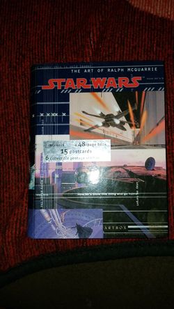 Star Wars book 15 postcards 6 collectible postage stamps 48 page book