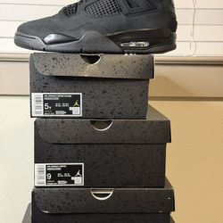 Men Jordan 4 Black Cat 