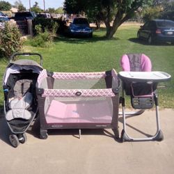 Graco High https://offerup.co/faYXKzQFnY?$deeplink_path=/redirect/ Pen And Stroller 