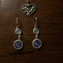 Pendant And Earrings 