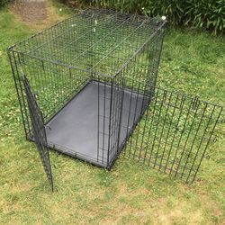 Top Paw 42" DD Extra Large Wire Metal Dog Training Kennel Crate