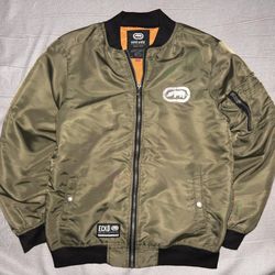 Ecko Unltd. Green Military Bomber Jacket Small