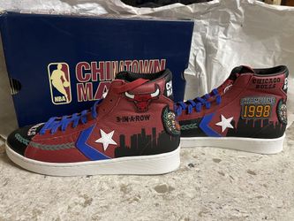 Brand New Chinatown Market NBA Chicago Bulls Converse Pro Leather