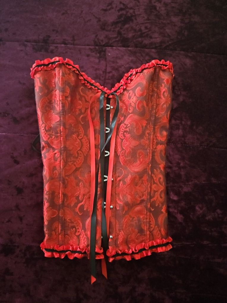 Red adjustable Corset