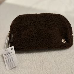 Lululemon Fluffy Brown Belt Bag 