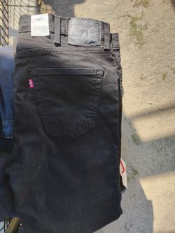 Levi's Black Slim Fit  38/34