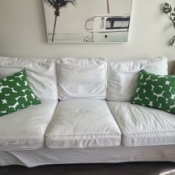 IKEA EKTORP  Sofa - White Washable Cover- Guest Room