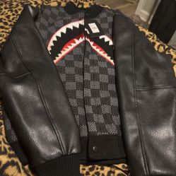 Hudson Bape Shark Varsity Bomber Jacket