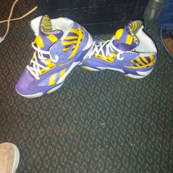Reebok Pumps Size 11.5 Lakers Colors