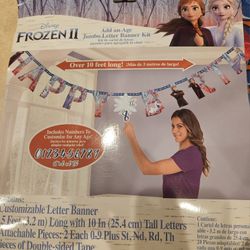 Frozen Happy Birthday Sign