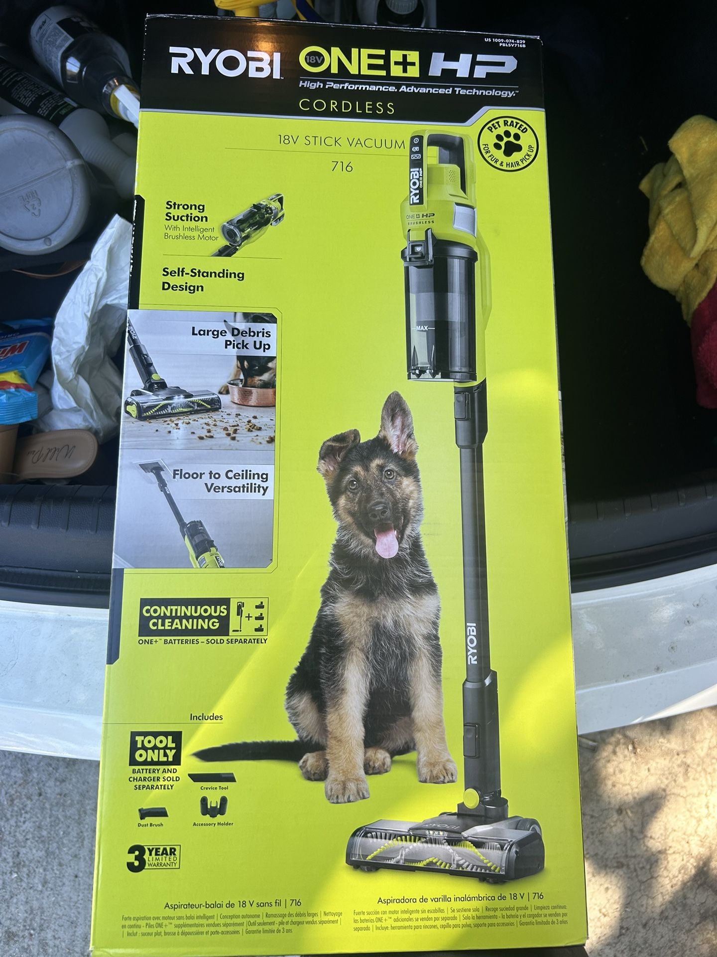 RYOBI ONE+ HP 18V Cordless Pet Stick Vacuum Cleaner (Tool Only)