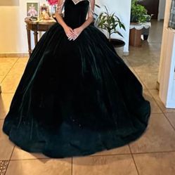 Vestido De 15 Años Color Verde 