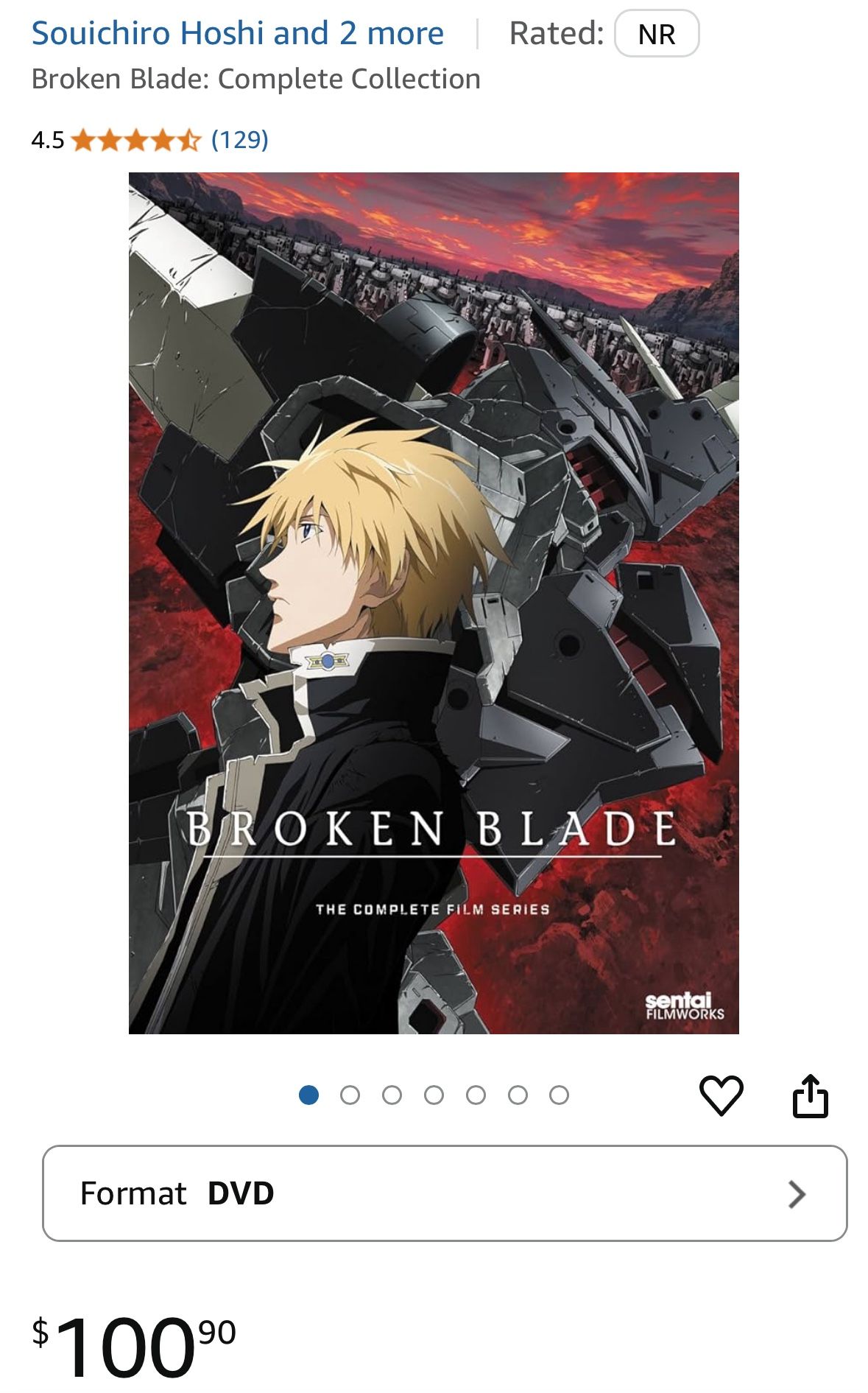 Broken Blade Anime Tv Series