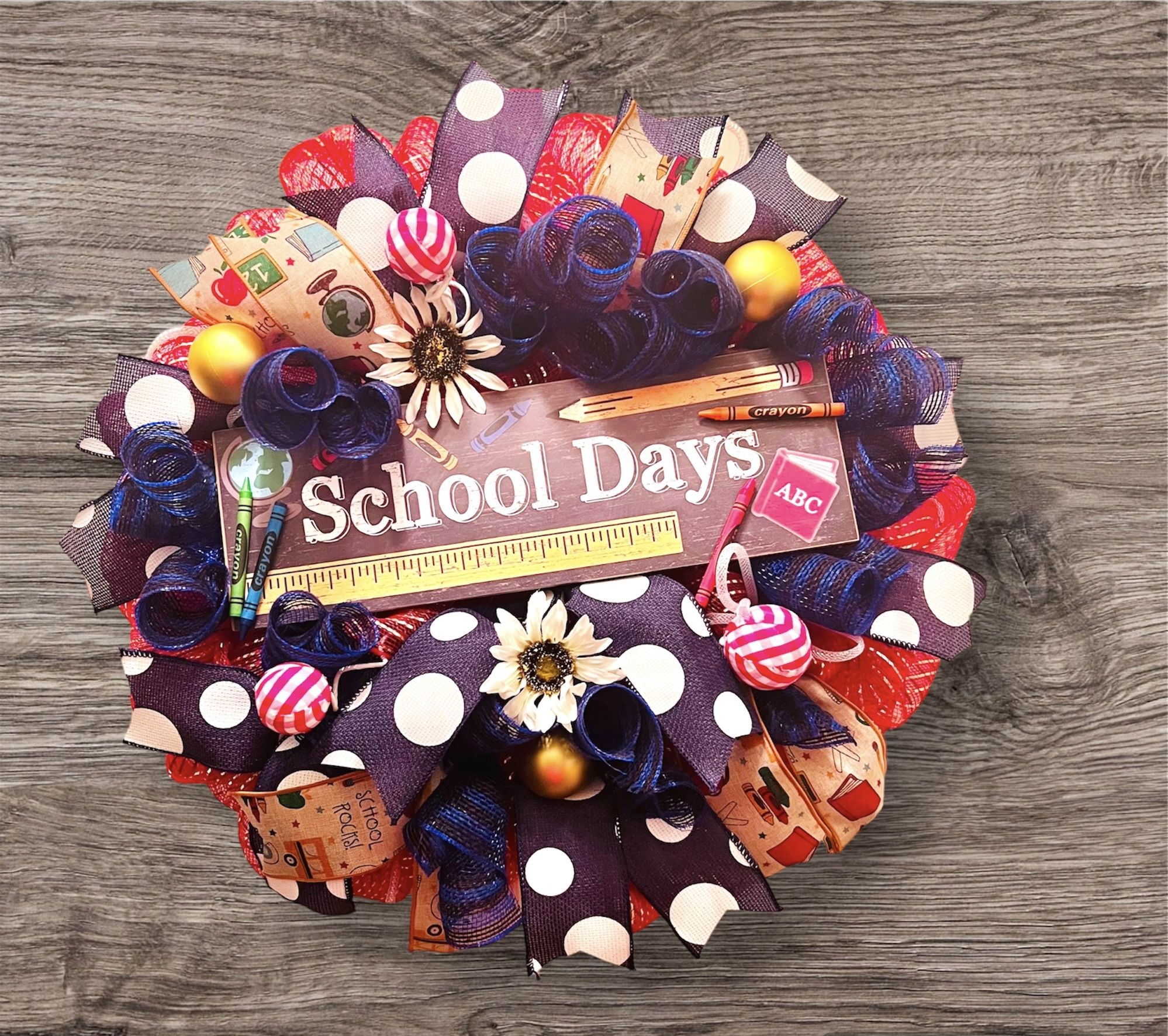 Back To School Wreath 