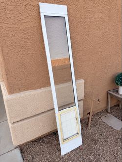 Ideal Pet Products XL Extra Large White Metal Doggy Door - 75-80” Length x 15” Width