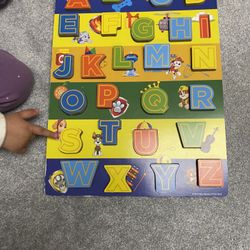 Paw patrol jumbo wooden alphabet chunky puzzle 
