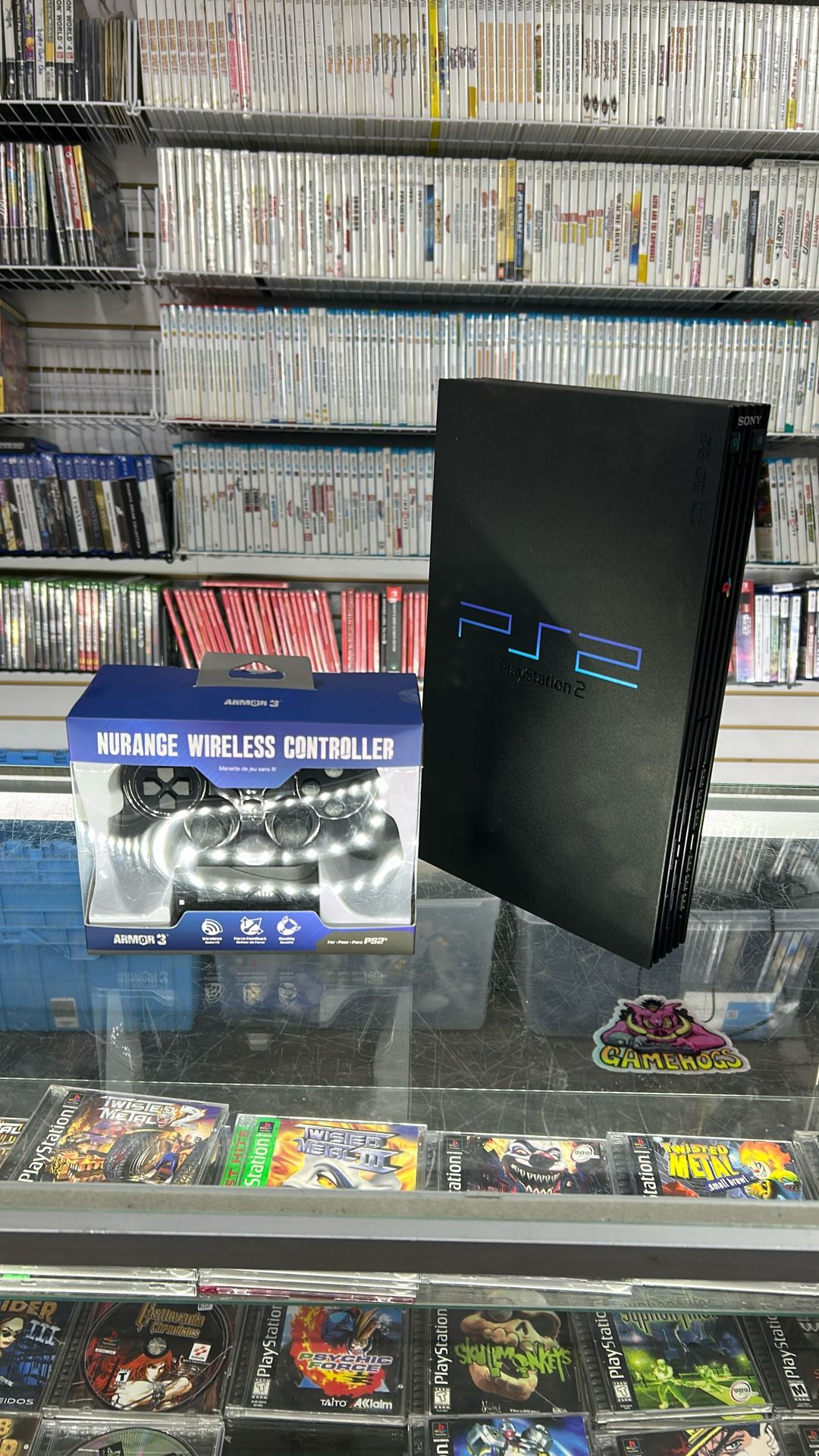 Bulky Ps2 With New After Market Controller