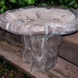 Stone Bird Feeder