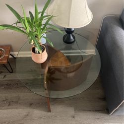 Glass Coffee Table With End Tables