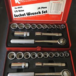 Socket Wrench Sets 1/2 dr. 14 Piece.