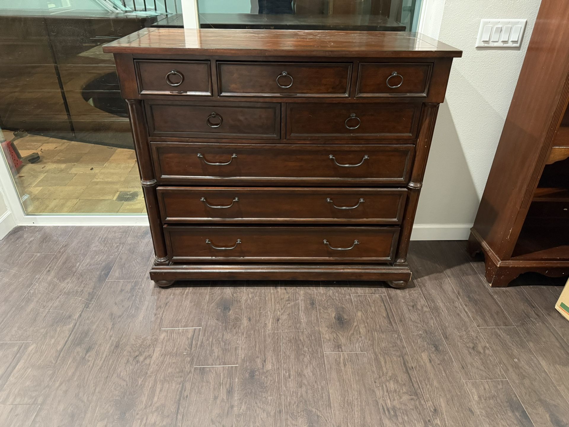 Tall Dresser And Large Mirror