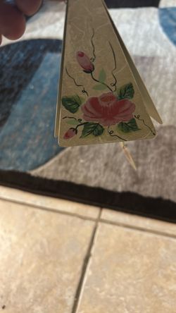 Floral Painted Metal Bookmark