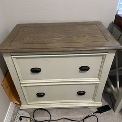 Desk And File Cabinet