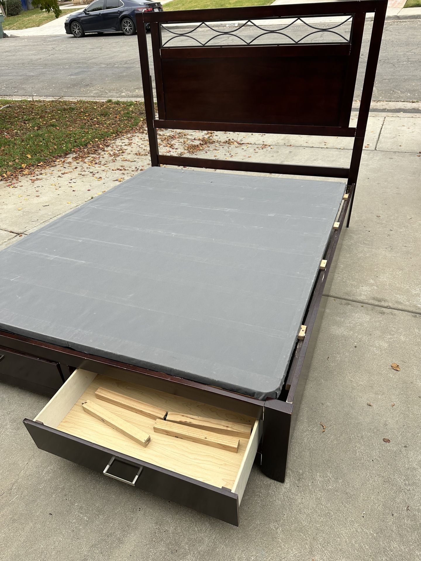 Queen size headboard, and frame