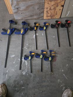 Quick Grip clamps - set of 9.  Irwin and Craftsman