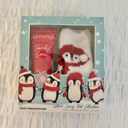 NIB Body Prescriptions Christmas Lotion & Sock Set