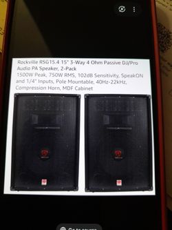 Rsg 15 Inc 4ohms brand new $200